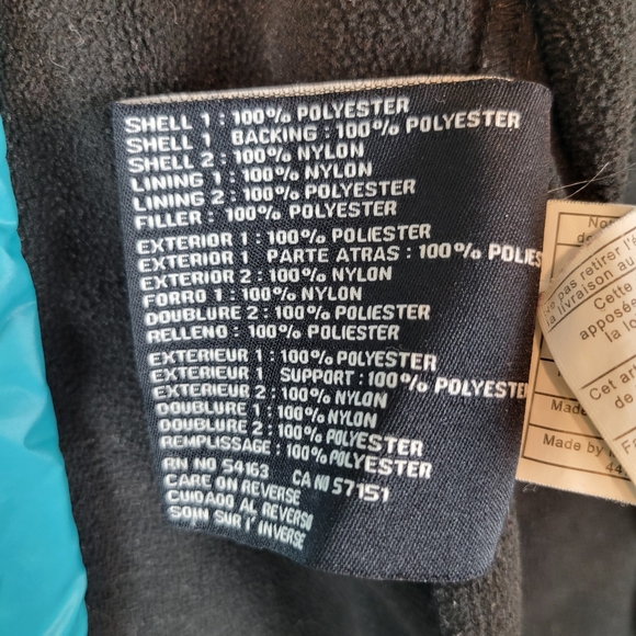 Guess Women's Lightweight Puffer Teal and Black Jacket‎ - Picture 6 of 8